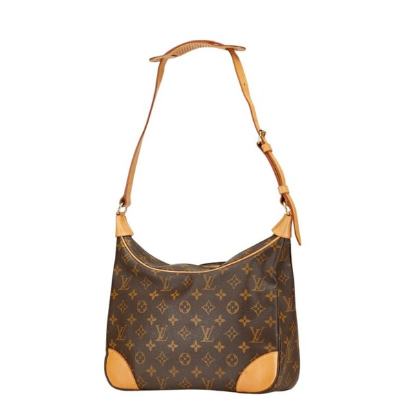 LOUIS VUITTON Brown Monogram Leather Boulogne 30 Shoulder Bag - Picture 2 of 13